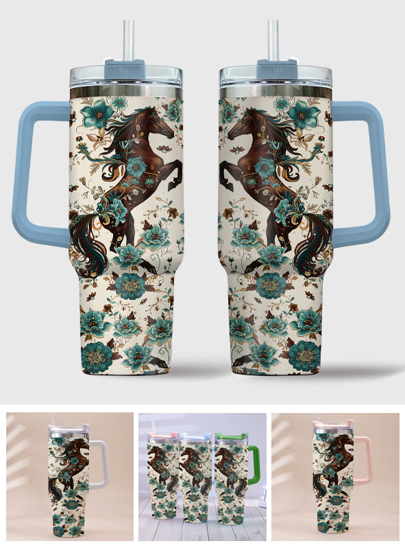 Love Horses - Horse Tumbler With Handle