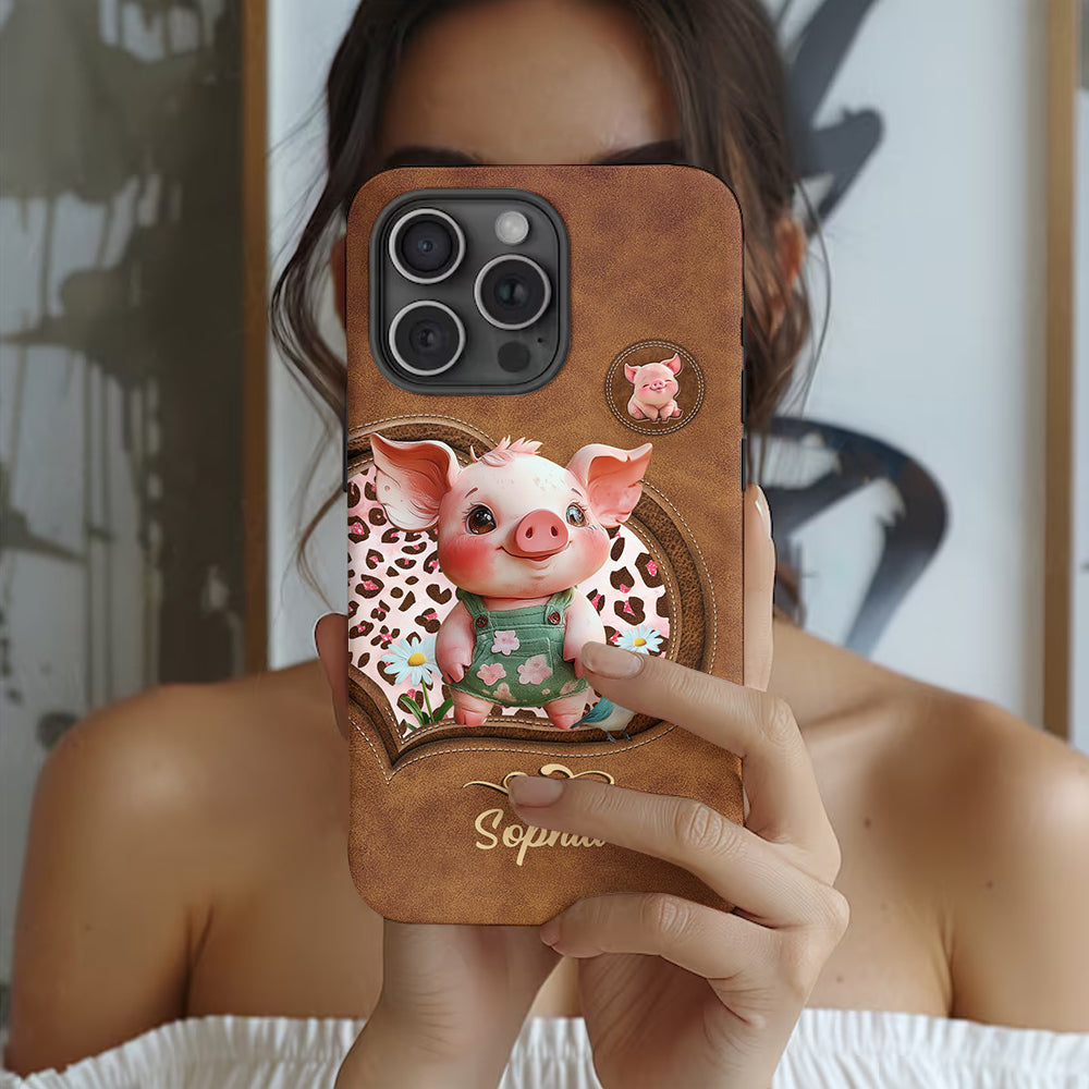Cute Pig - Personalized Pig Lover Full Print Phone Case