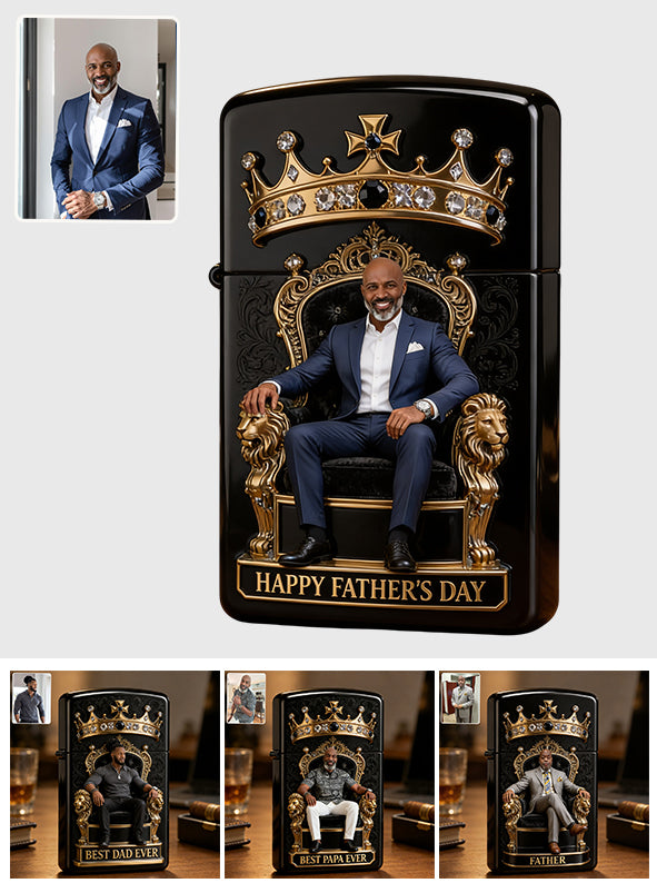 Photo Personnalisée Le Meilleur Papa/Papi/Oncle... - Briquet Personnalisé