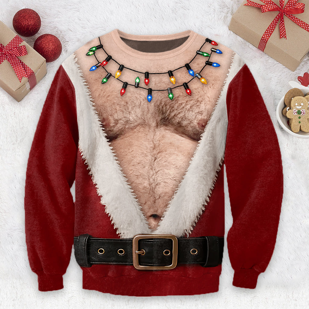 Cadeau de Noël Amusant, Cadeau de Noël Drôle pour Hommes, Cadeaux d'Anniversaire Personnalisés pour Mari, Fils, Petit-fils, Frère, Grand-père, Papa, Vous-même - Pull Moche de Couple Personnalisé