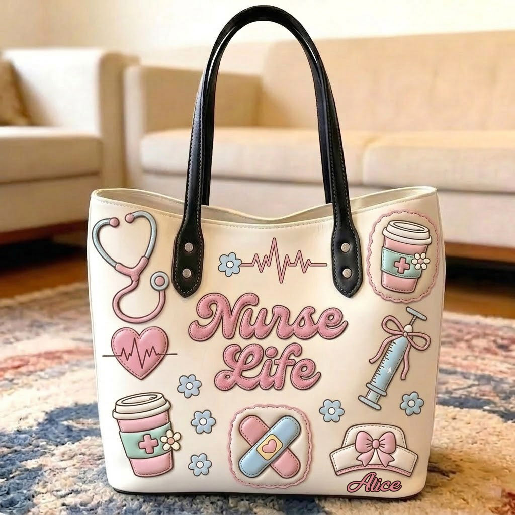 Vie de Nurse - Sac Tote Personnalisé pour Infirmière
