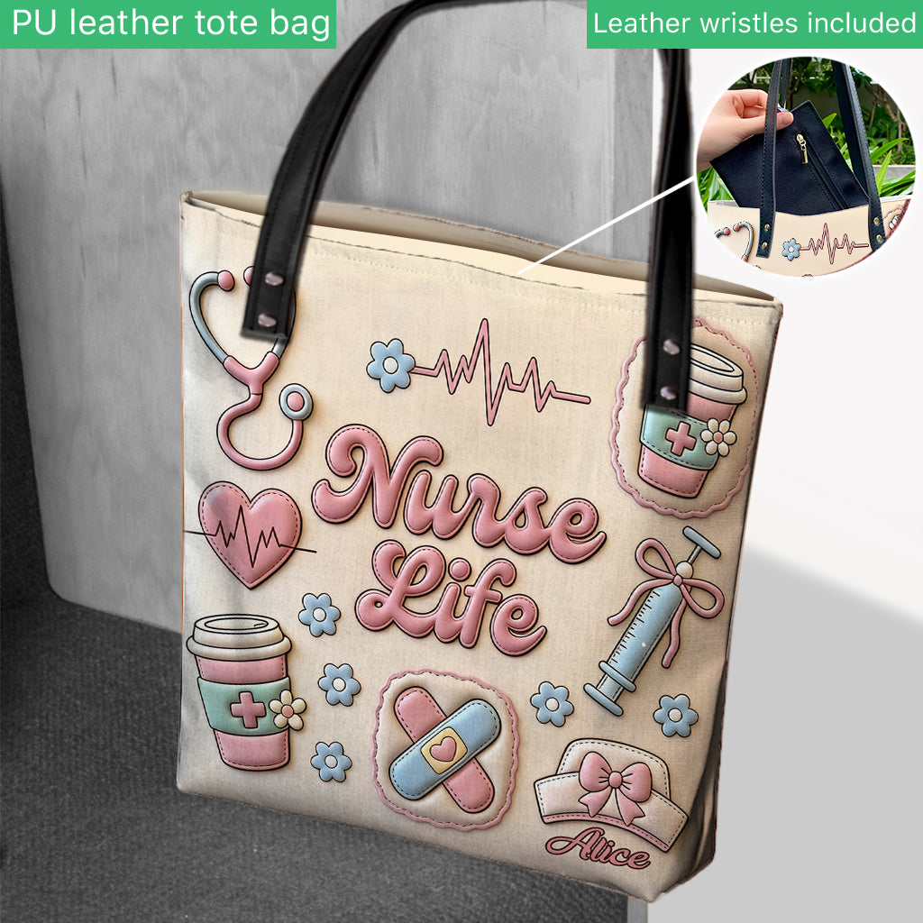 Vie de Nurse - Sac Tote Personnalisé pour Infirmière