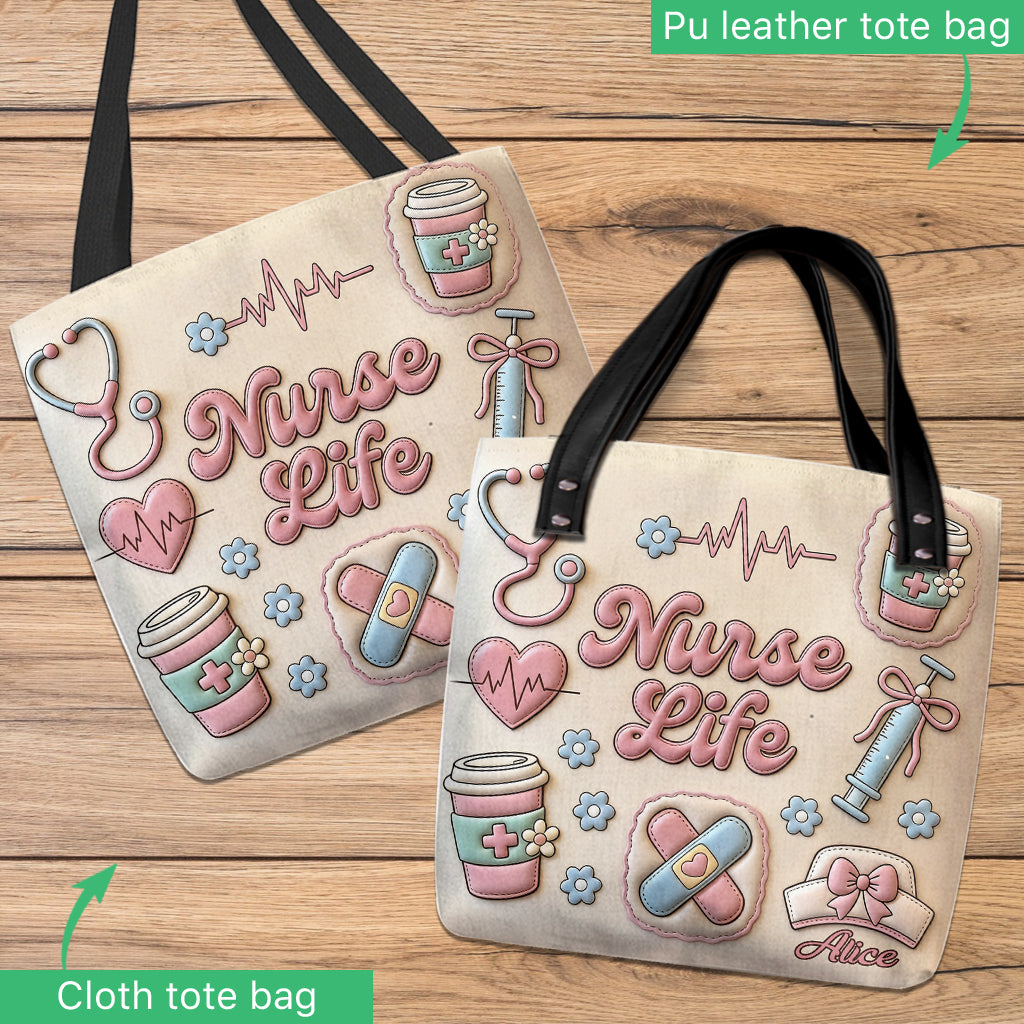 Vie de Nurse - Sac Tote Personnalisé pour Infirmière