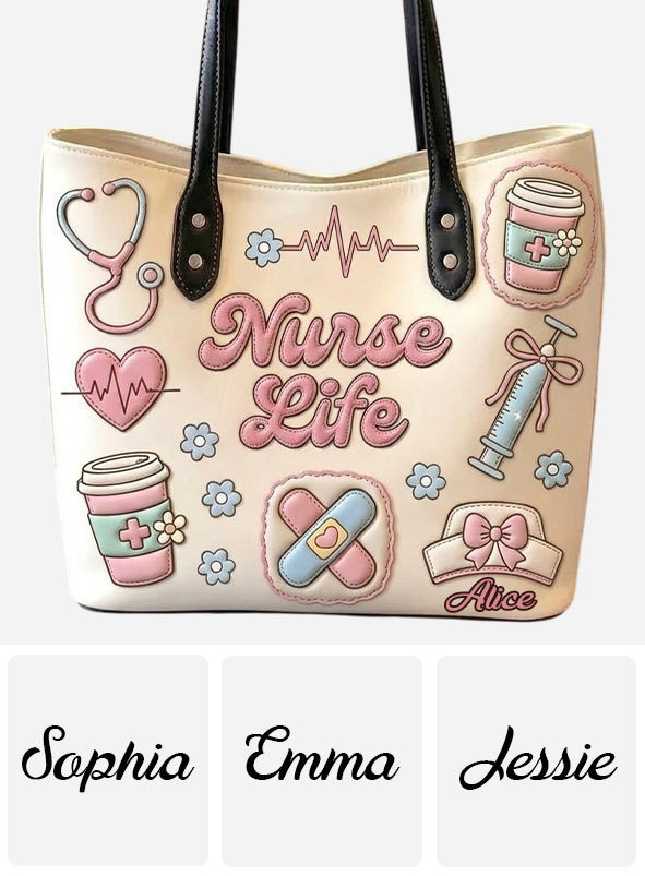 Vie de Nurse - Sac Tote Personnalisé pour Infirmière