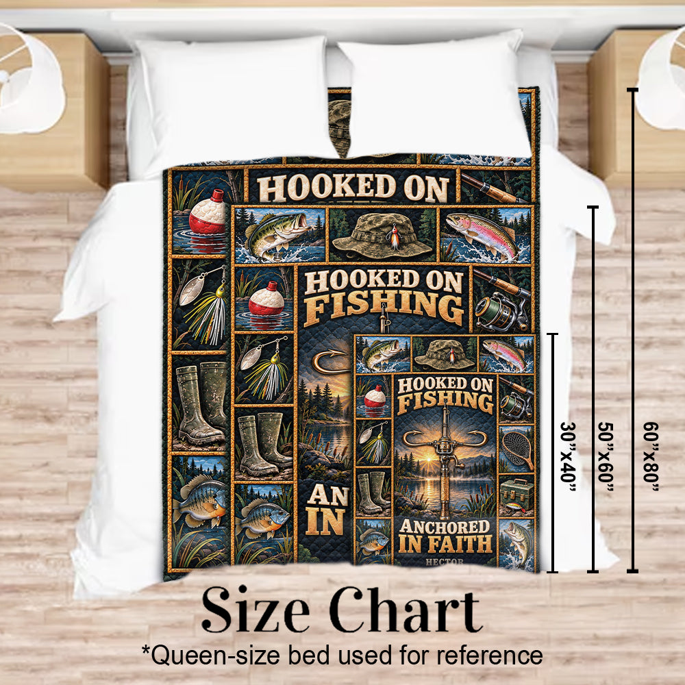 Love God Who Bless Us Fishes - Personalized Fishing Blanket