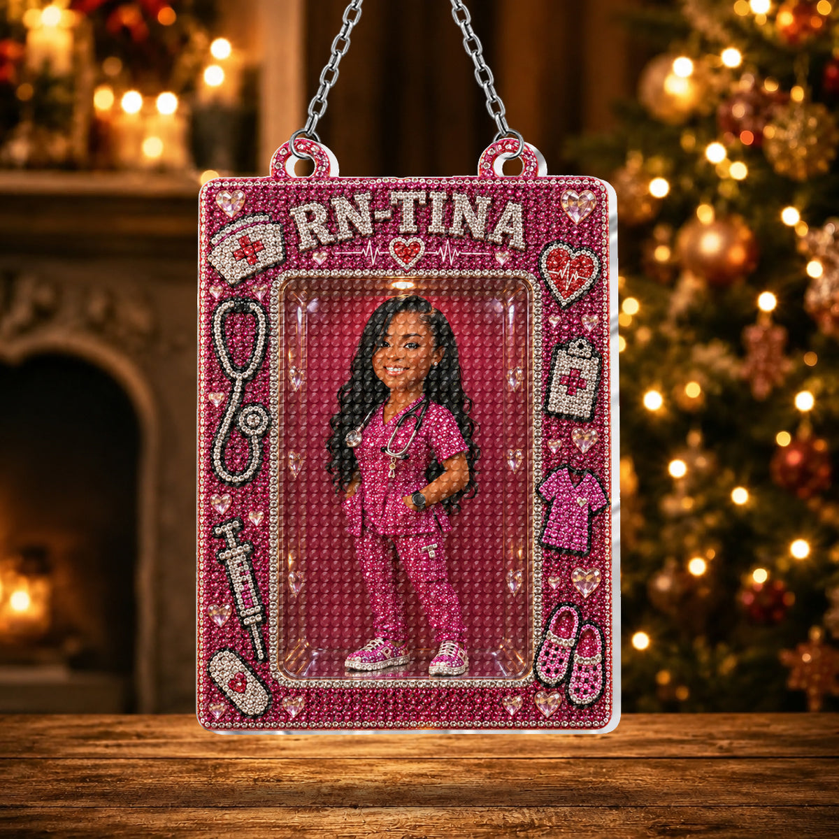 Nurse Life - Personalized Nurse Diamond Painting Ornament Kit