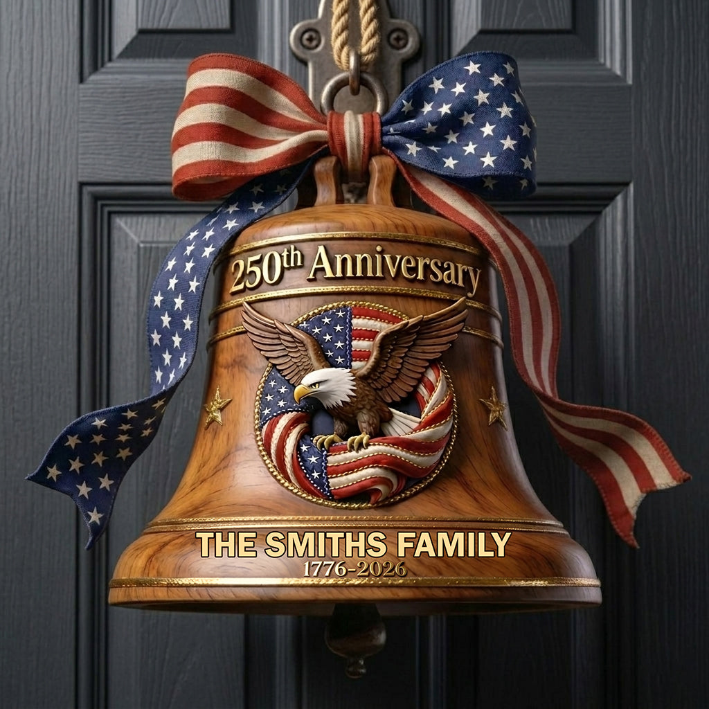 250e Anniversaire - Personnalisez le Panneau en Bois en Forme de Patriot avec Sash