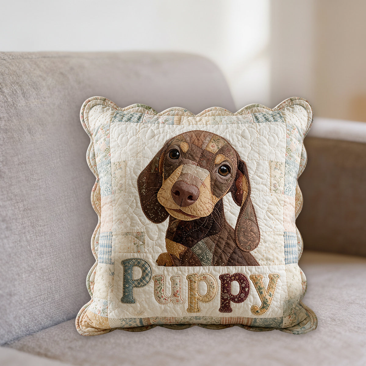 J'adore mon chien, mon chat - Coussin en fausse fourrure personnalisé