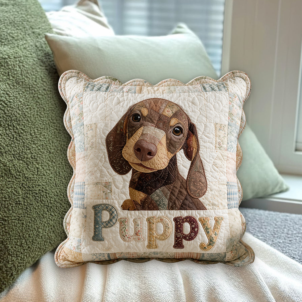 J'adore mon chien, mon chat - Coussin en fausse fourrure personnalisé