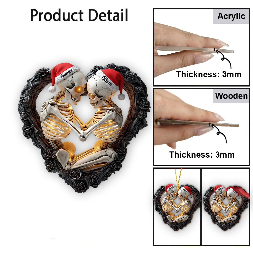 De notre premier baiser - Ornement personnalisé pour couple
