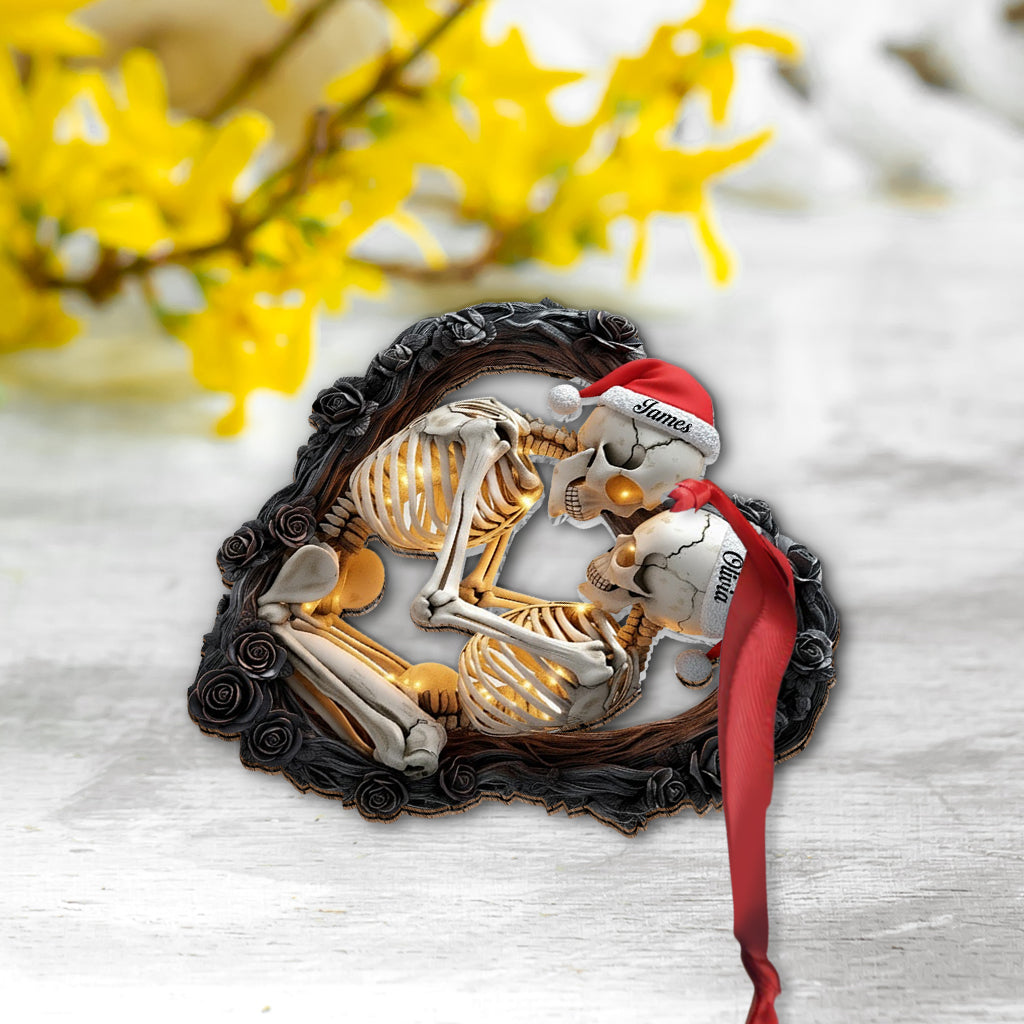 De notre premier baiser - Ornement personnalisé pour couple