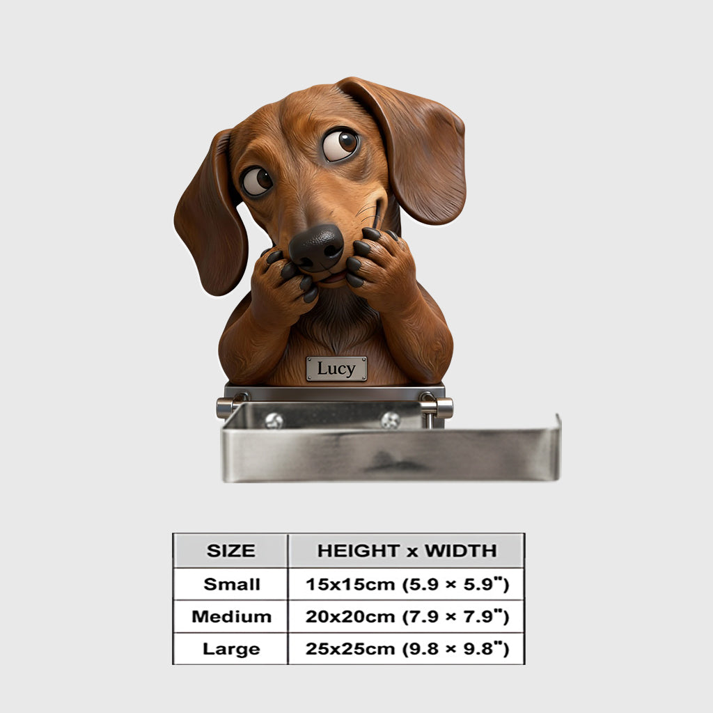 Porte-papier toilette personnalisé pour chien avec n'importe quelle photo -