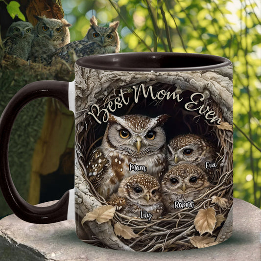 Meilleure maman hibou du monde - Mug personnalisé « Maman chouette »