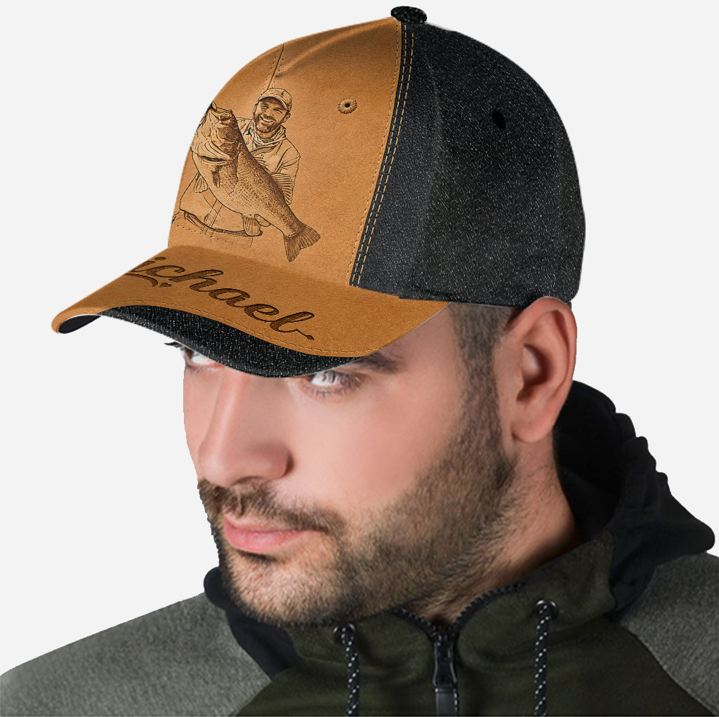 Casquette de pêche personnalisée pour Papa/ Mari/ Fils... - Casquette classique personnalisée