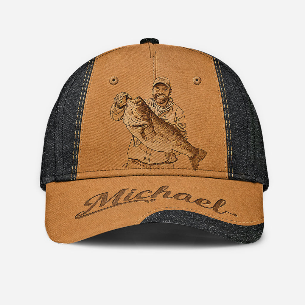 Casquette de pêche personnalisée pour Papa/ Mari/ Fils... - Casquette classique personnalisée