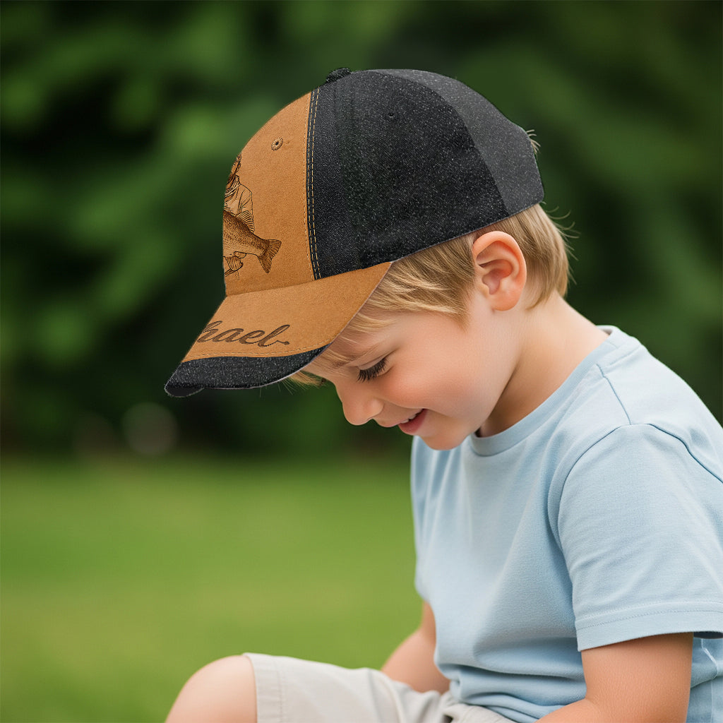 Casquette de pêche personnalisée pour Papa/ Mari/ Fils... - Casquette classique personnalisée