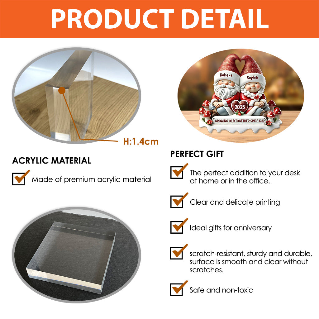 Ensemble depuis - Plaque acrylique personnalisée pour couple