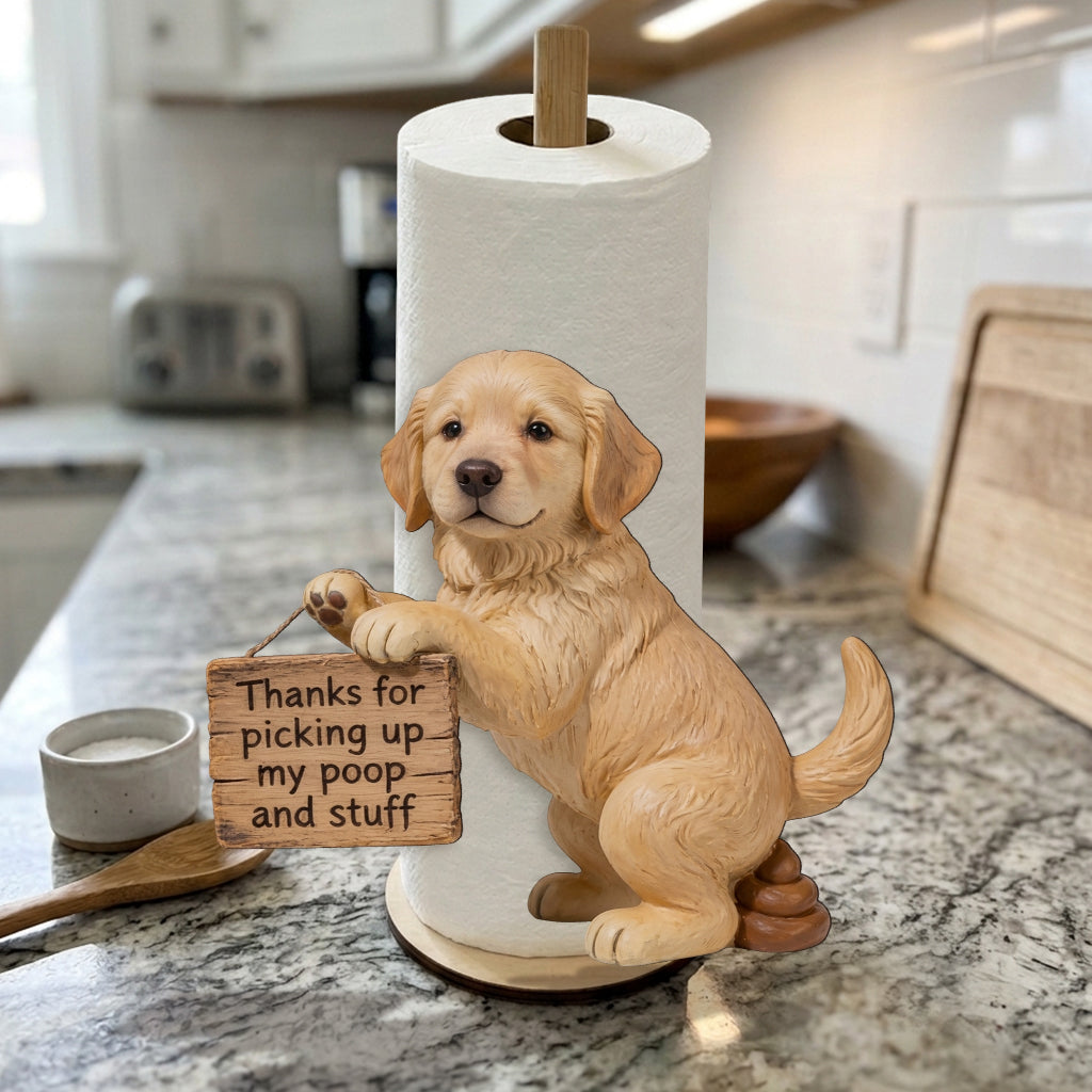 Photo Personnalisée - Support à Essuie-Tout pour Chien