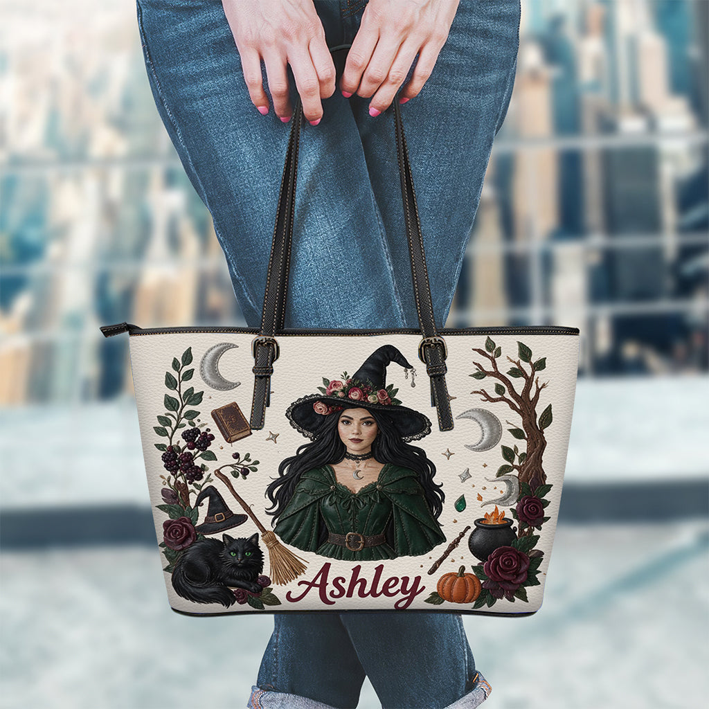 Spells & Sparkles - Personalized Witch Leather Bag