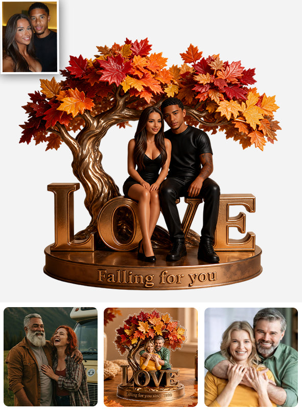 Falling For You Autumn Vibes - Personalized Couple 2-Side Printed Acrylic Plaque