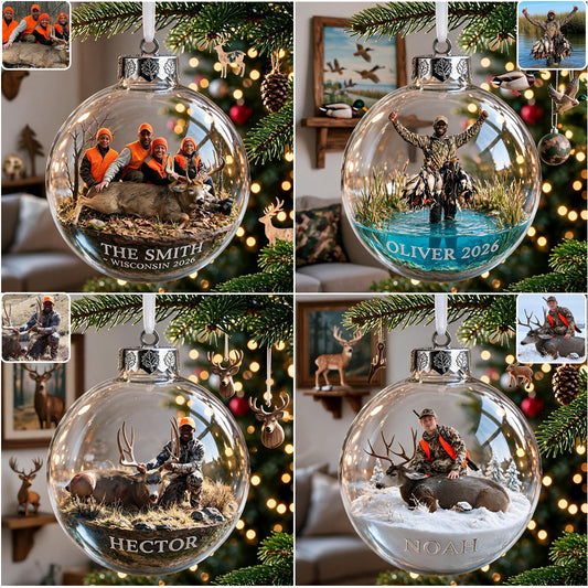Ornement de Chasse Personnalisé - Décoration Photo Personnalisée