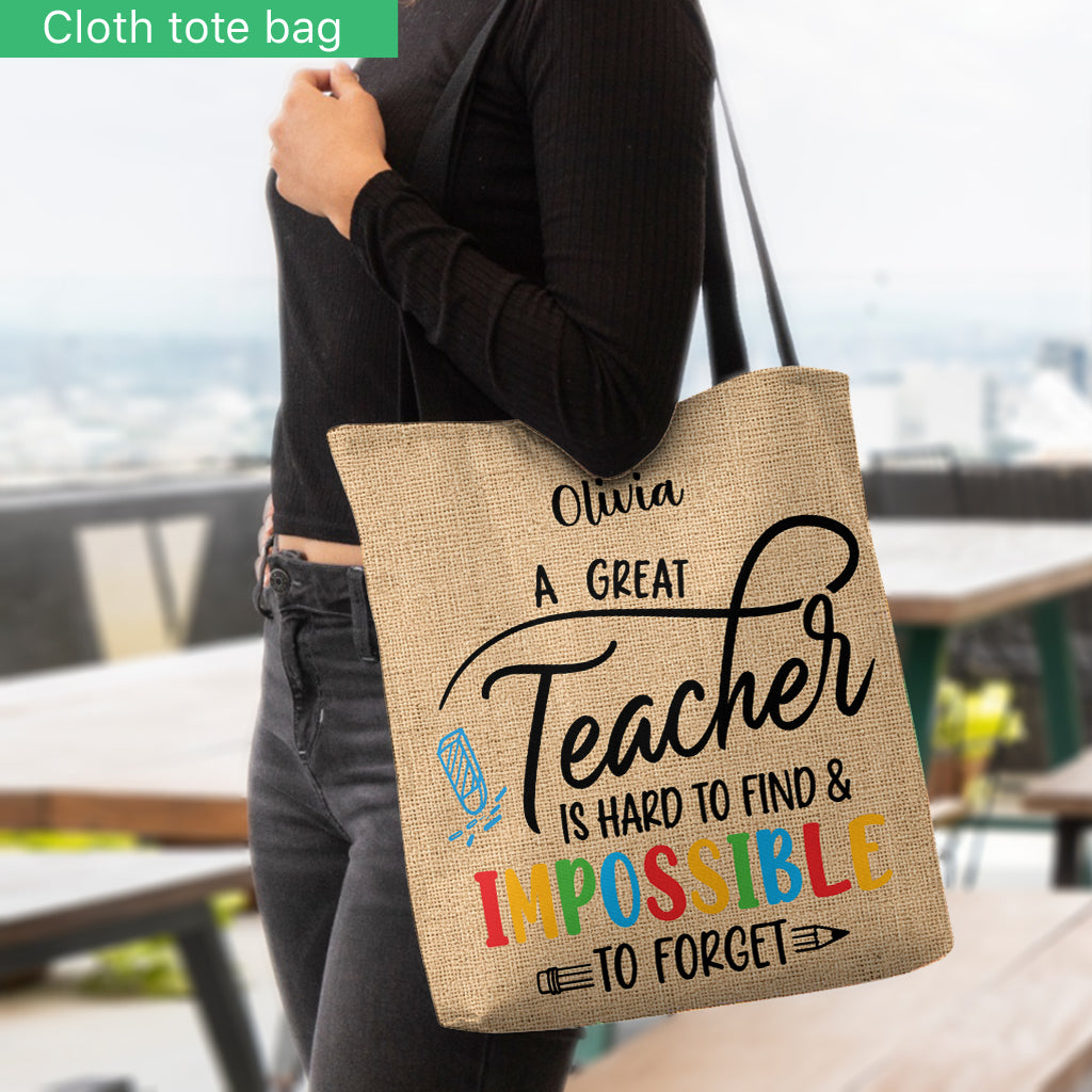 Back To School - Personalized Teacher Tote Bag