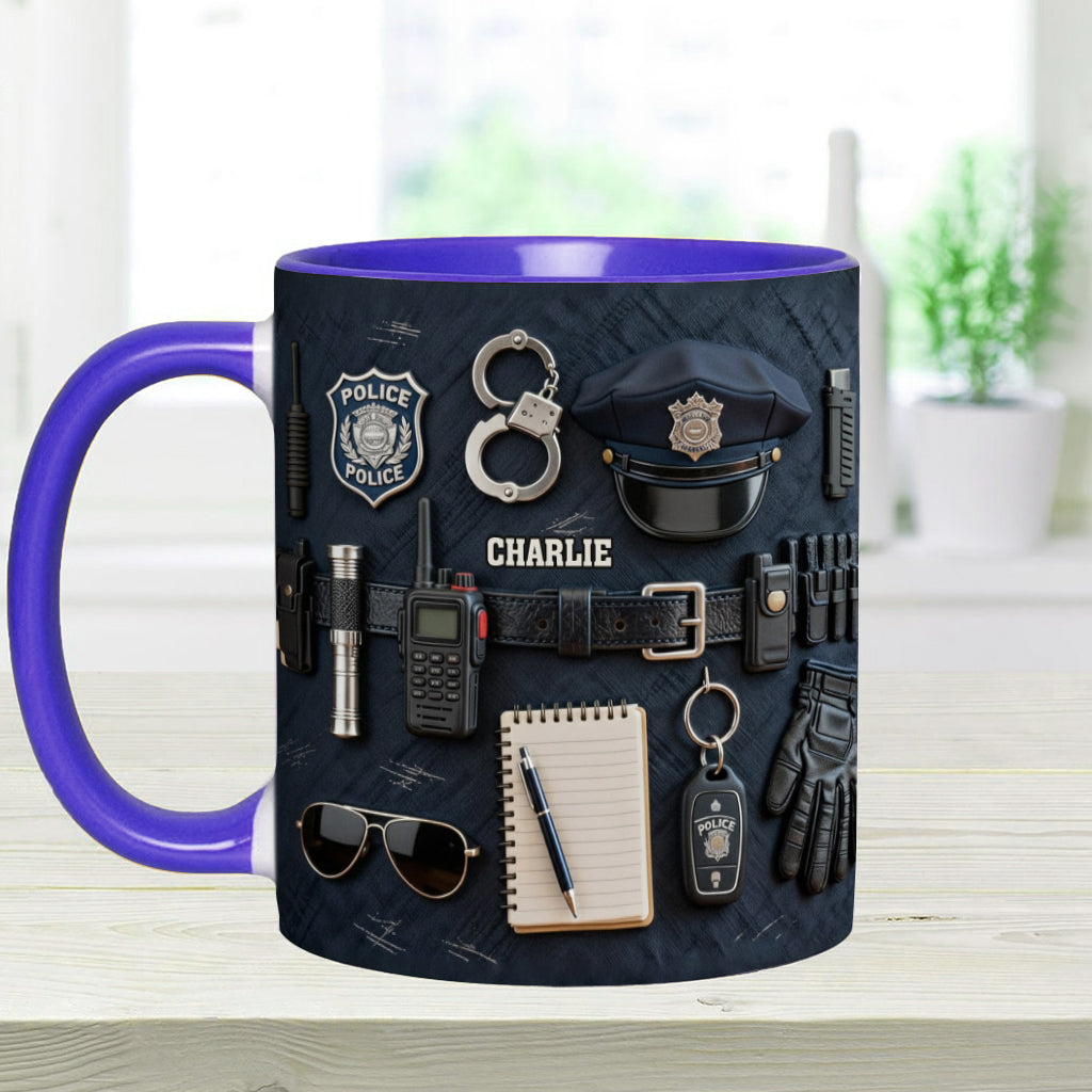 Mug personnalisé « Officier de police »