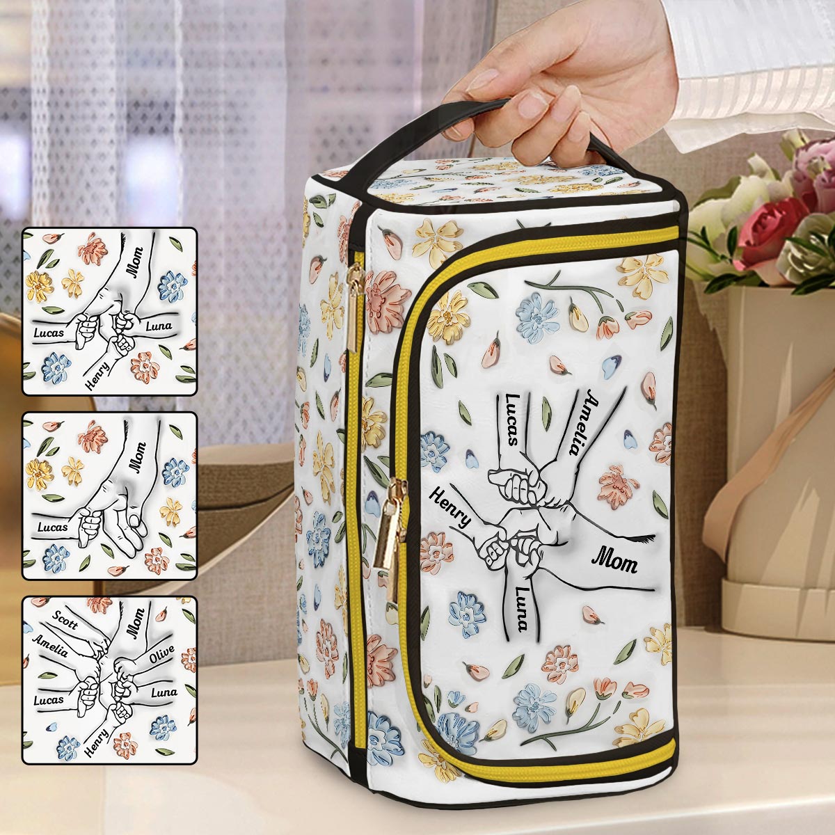 Prends ma main - Trousse de toilette personnalisée pour maman