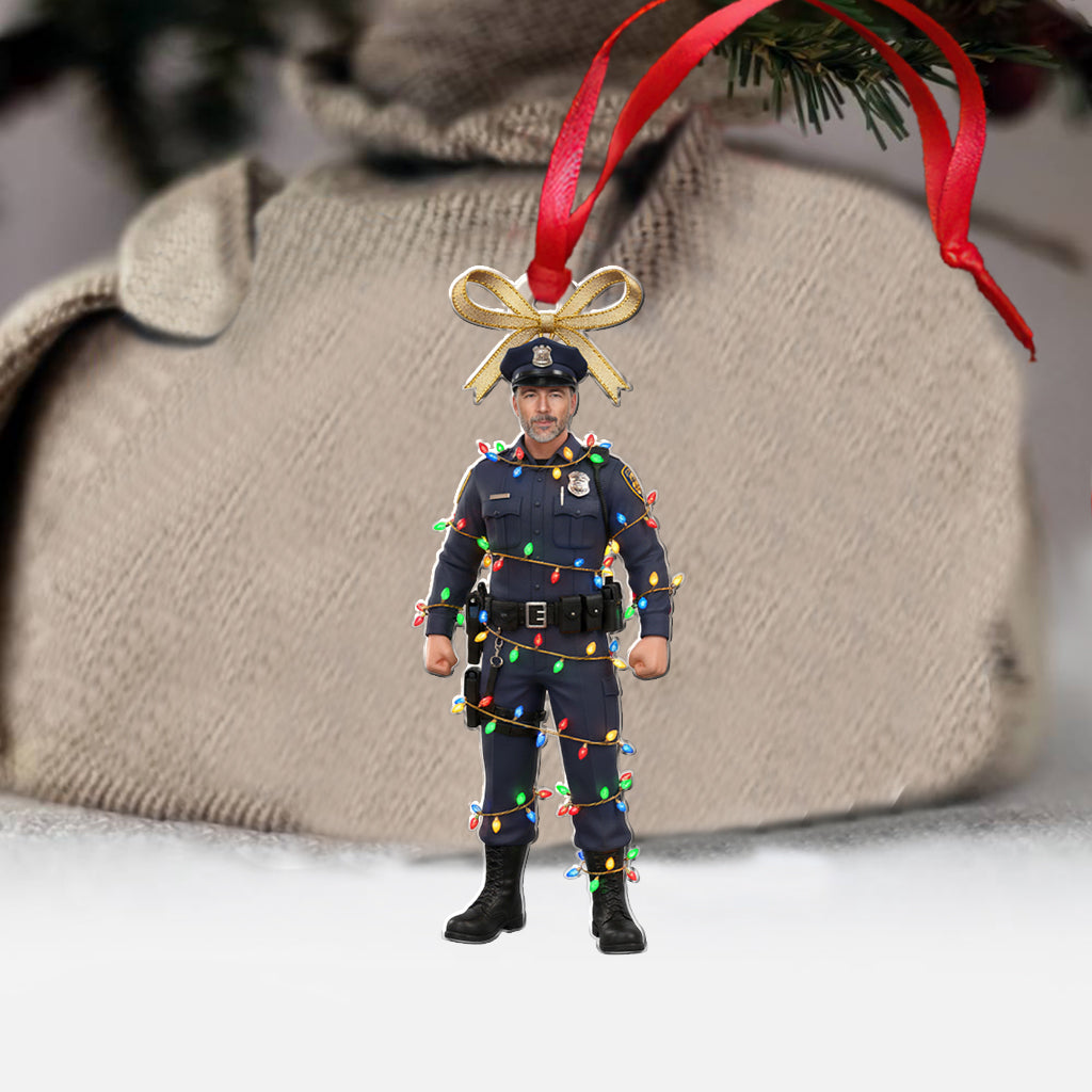 The Holiday's Protecter - Personalized Police Officer Ornament