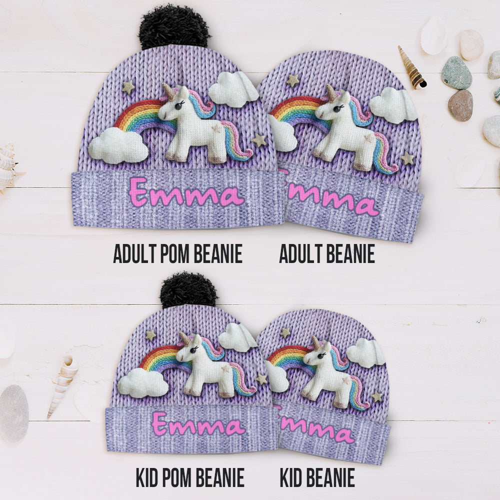 Bonnet licorne personnalisé pour enfant