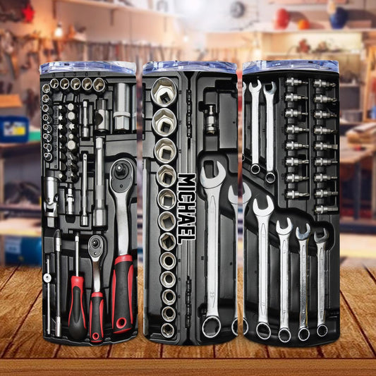 Boîte à outils - Gobelet isotherme personnalisé pour papa