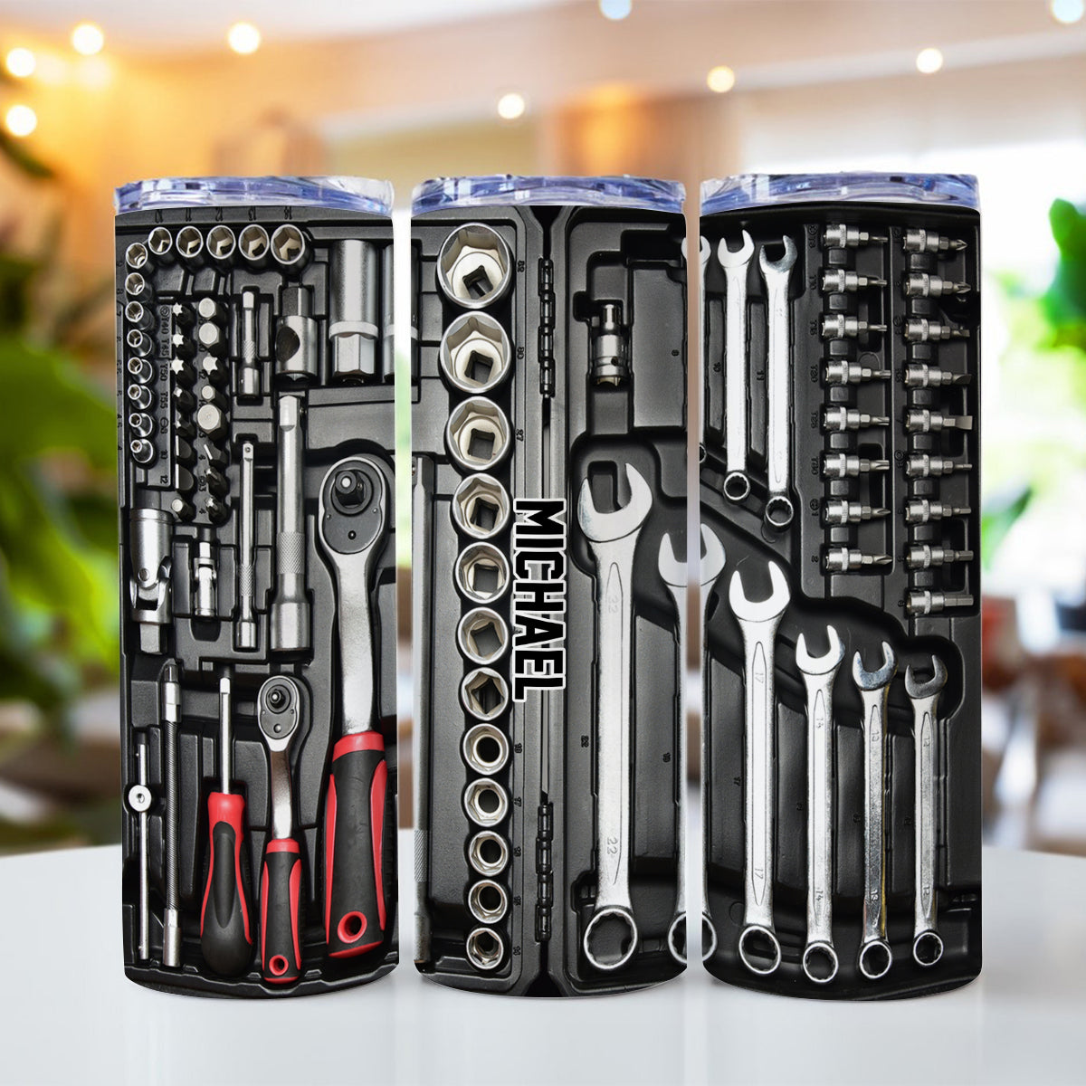 Tool Box - Personalized Father Skinny Tumbler