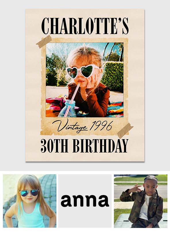 Birthday Gift - Personalized Birthday Wall Tapestry
