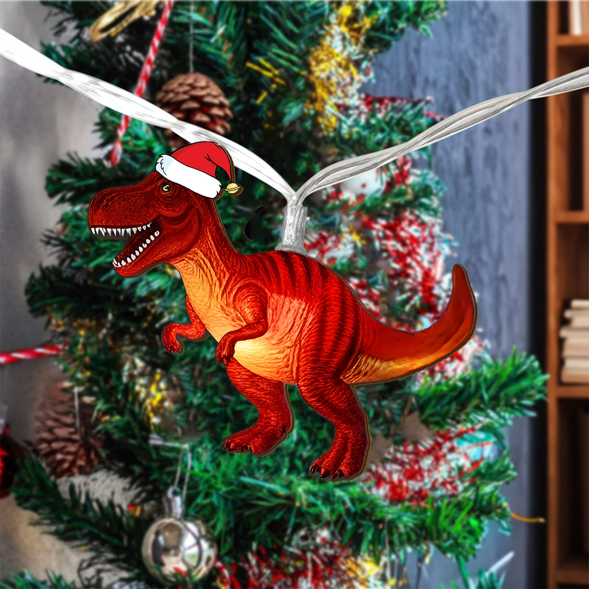 Guirlande lumineuse personnalisée dinosaure pour enfants