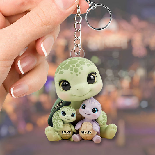 We Love You - Personalized Mother Custom Shaped Keychain