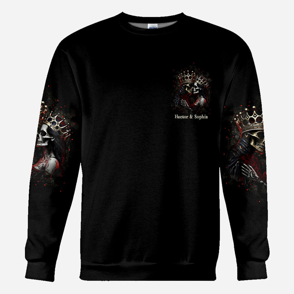 Til Death Do Us Part - Personalized Couple All Over Shirt