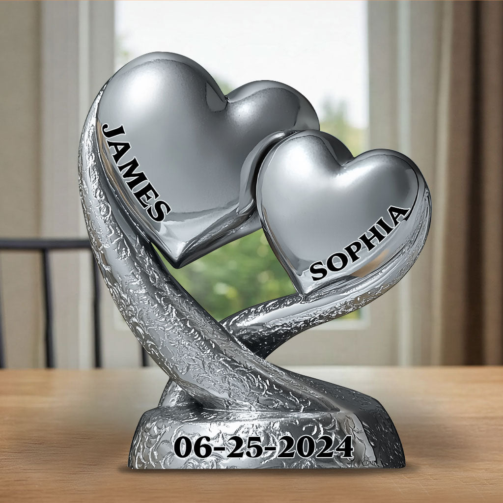 Anniversary Gifts - Personalized Couple Custom Shaped Acrylic Plaque