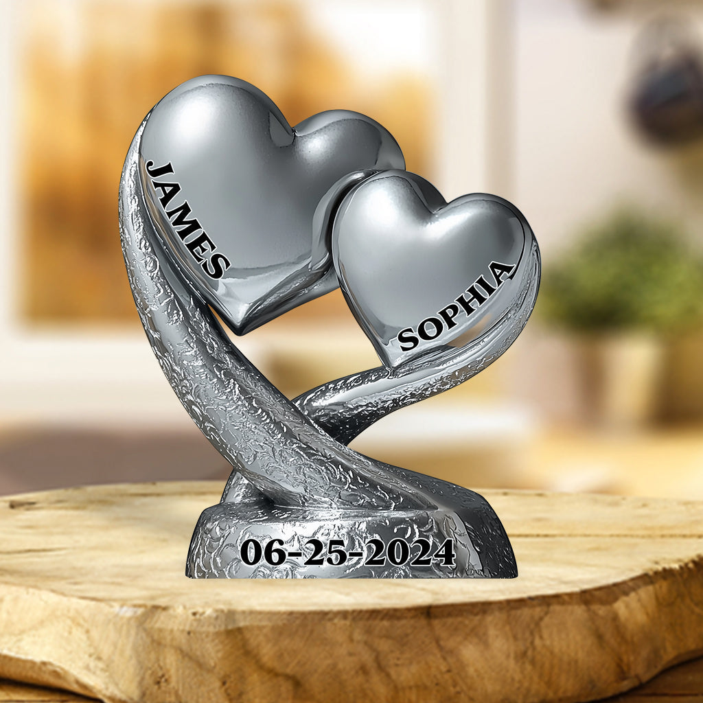 Anniversary Gifts - Personalized Couple Custom Shaped Acrylic Plaque