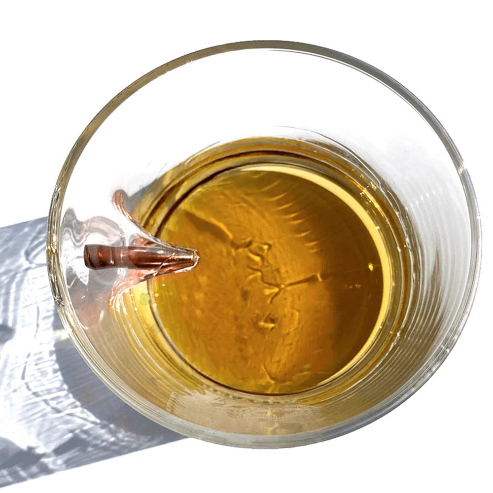 Pistolets croisés - Verre à whisky en forme de balle, équipement tactique personnalisé