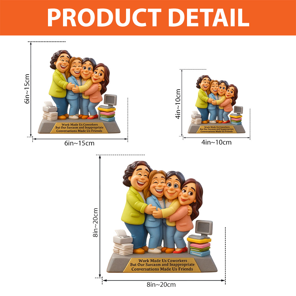 Un travail a fait de nous des collègues - Plaque acrylique personnalisée pour collègues