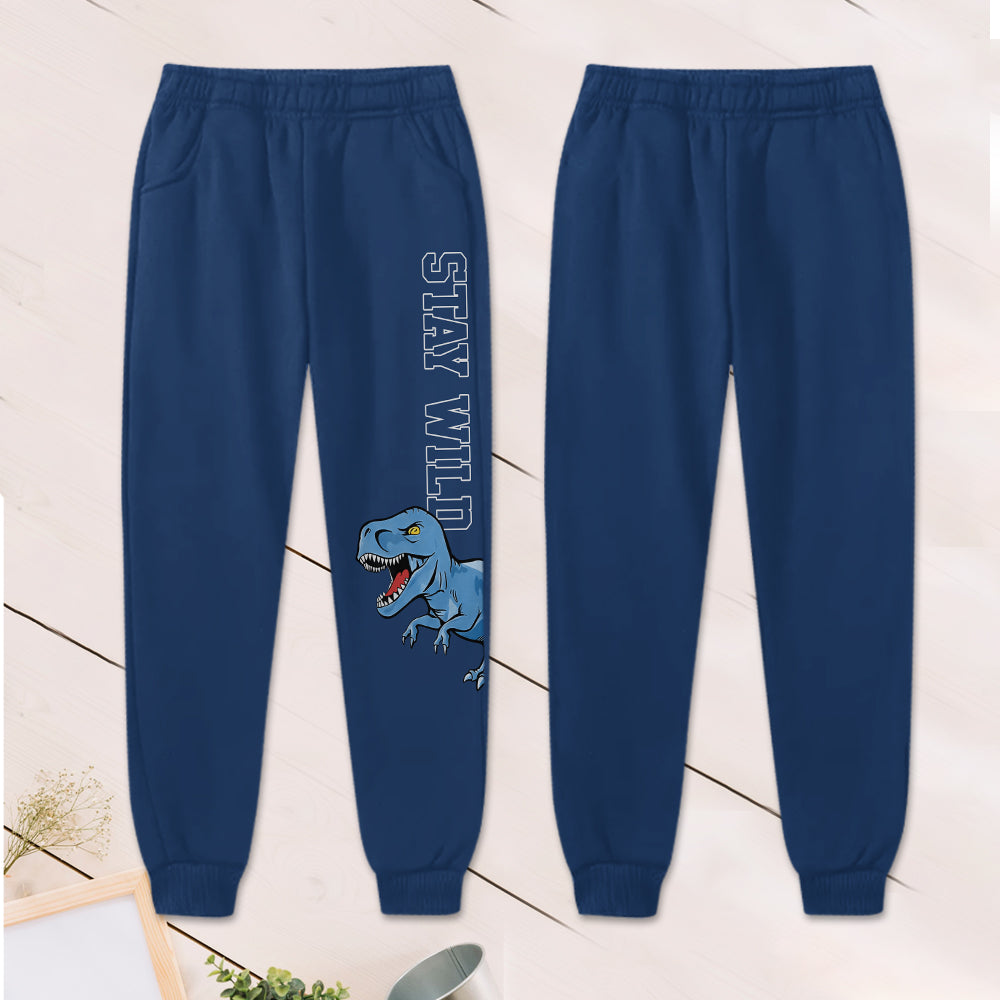 Amour des Dinosaures - Sweat à Capuche Enfant Personnalisé & Pantalon de Jogging Enfant