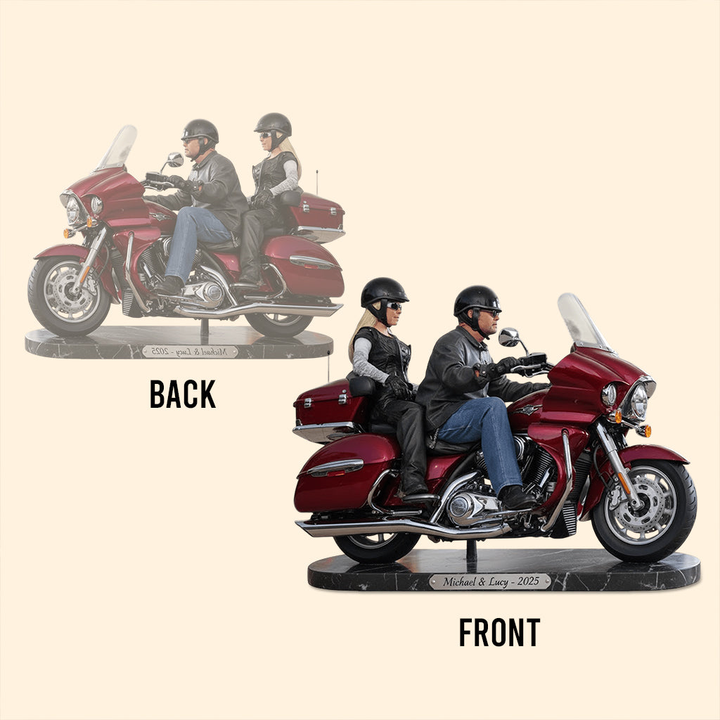 Riding Partners For Life - Personalized Biker Custom Shaped Acrylic Plaque