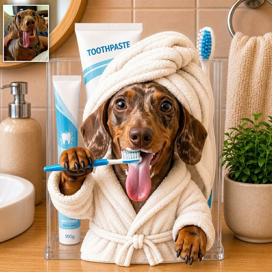 Cadeau pour Amoureux des Animaux - Pot Acrylique Personnalisé pour Chien