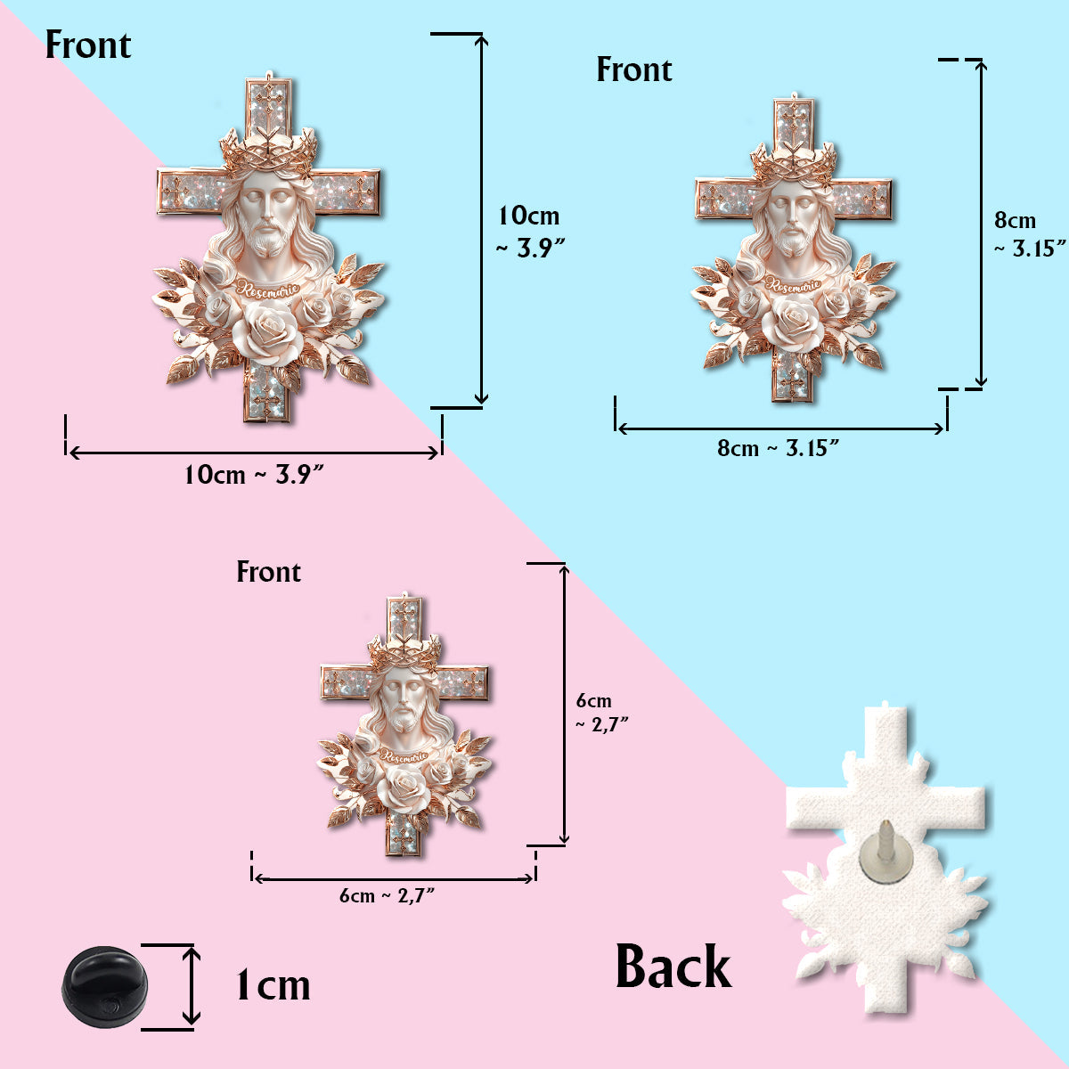 Croire - Épingle chrétienne personnalisée
