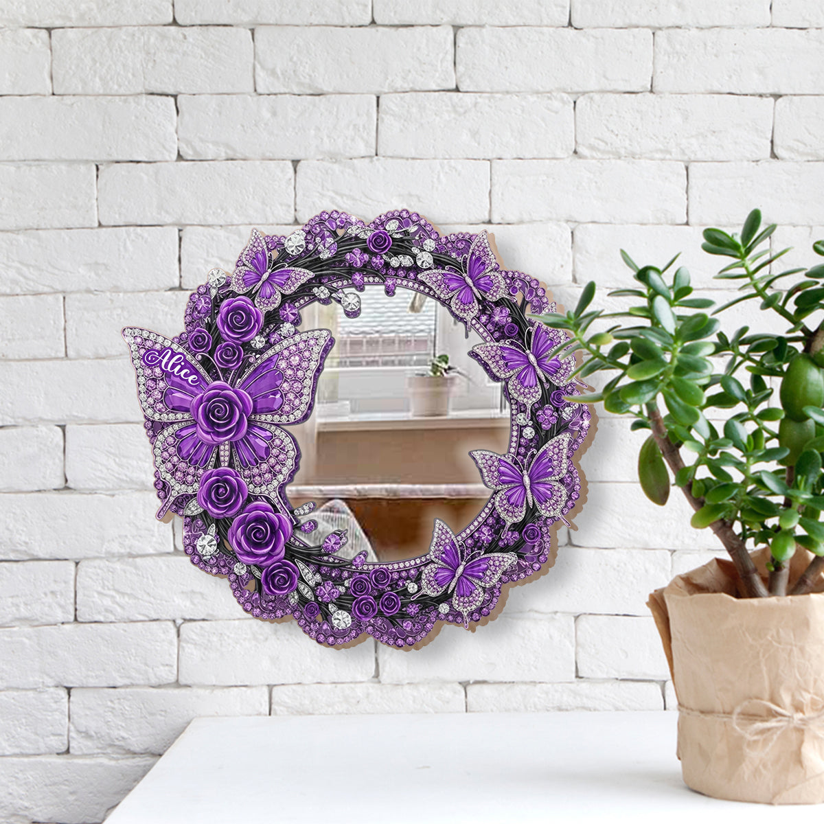 Magnifiques papillons - Miroir mural papillon personnalisé