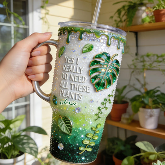 OUI, J'AI VRAIMENT BESOIN DE TOUTES CES PLANTES - Tasse de Jardinage Personnalisée avec Poignée
