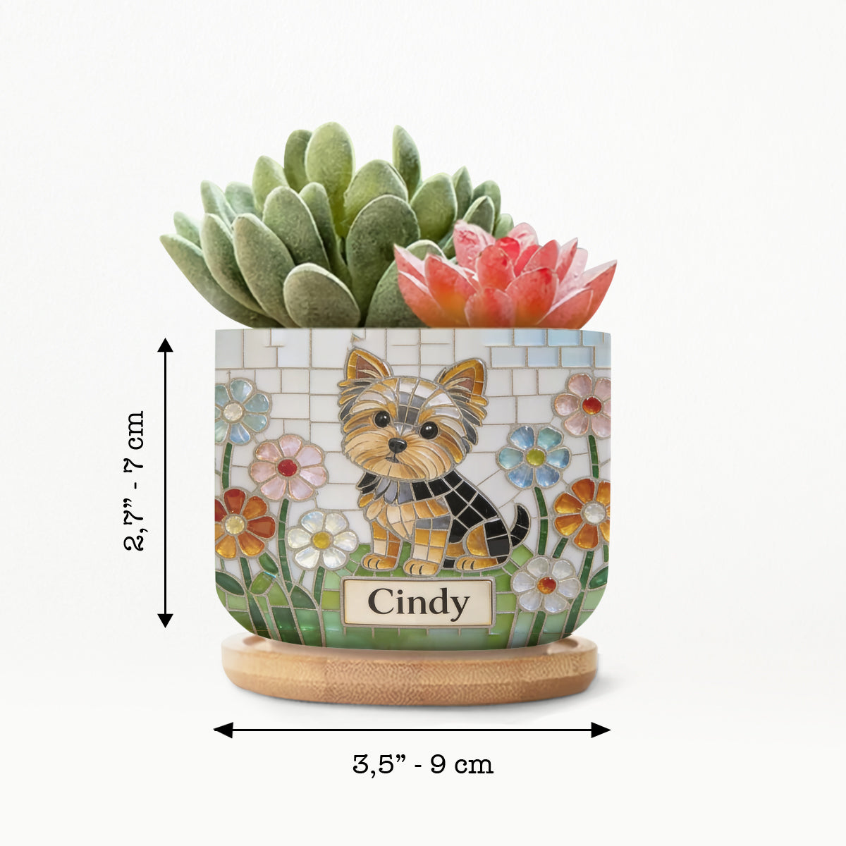 Photo Personnalisée - Pot de Plante en Céramique pour Chien