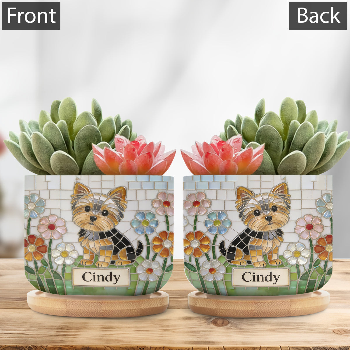 Photo Personnalisée - Pot de Plante en Céramique pour Chien