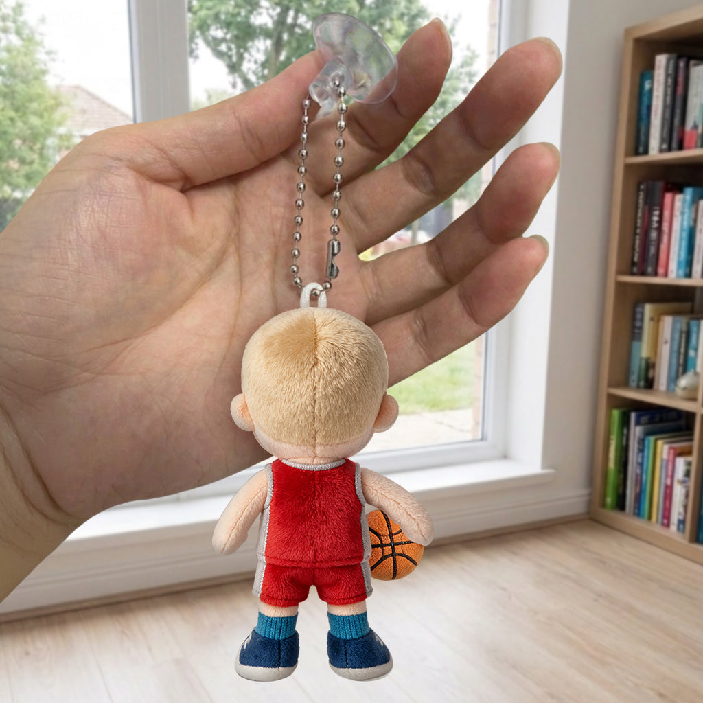 Any Sport - Basketball, Volleyball, Football,... - Personalized Volleyball Plush Keychain