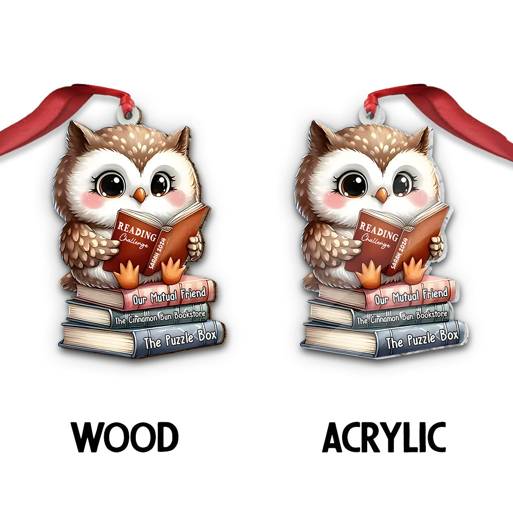 Reading Challenge - Personalized Book Ornament